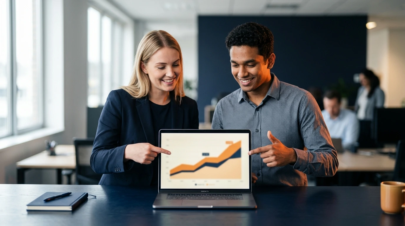 AI automation specialists in Mauritius reviewing an automated workflow